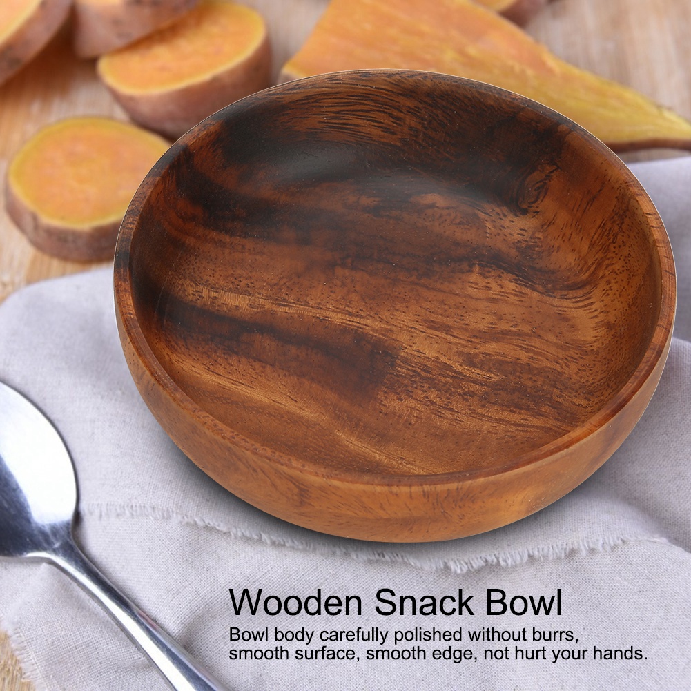 Meal Prep Bowl - 나무 서빙 볼 나무 스낵 접시