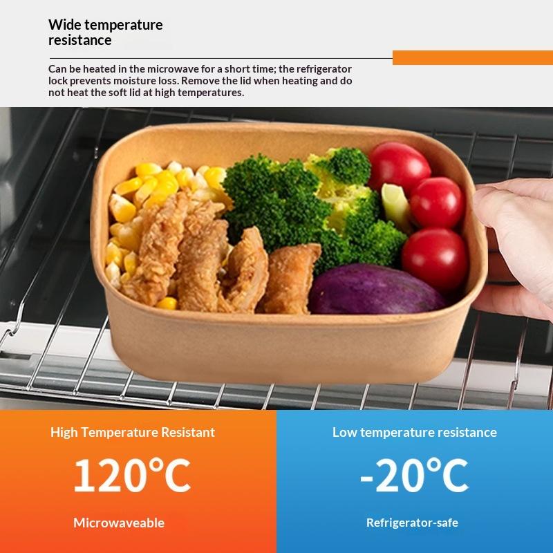 Meal Prep Bowl - * 10개/세트 일회용 도시락 상자 크래프트