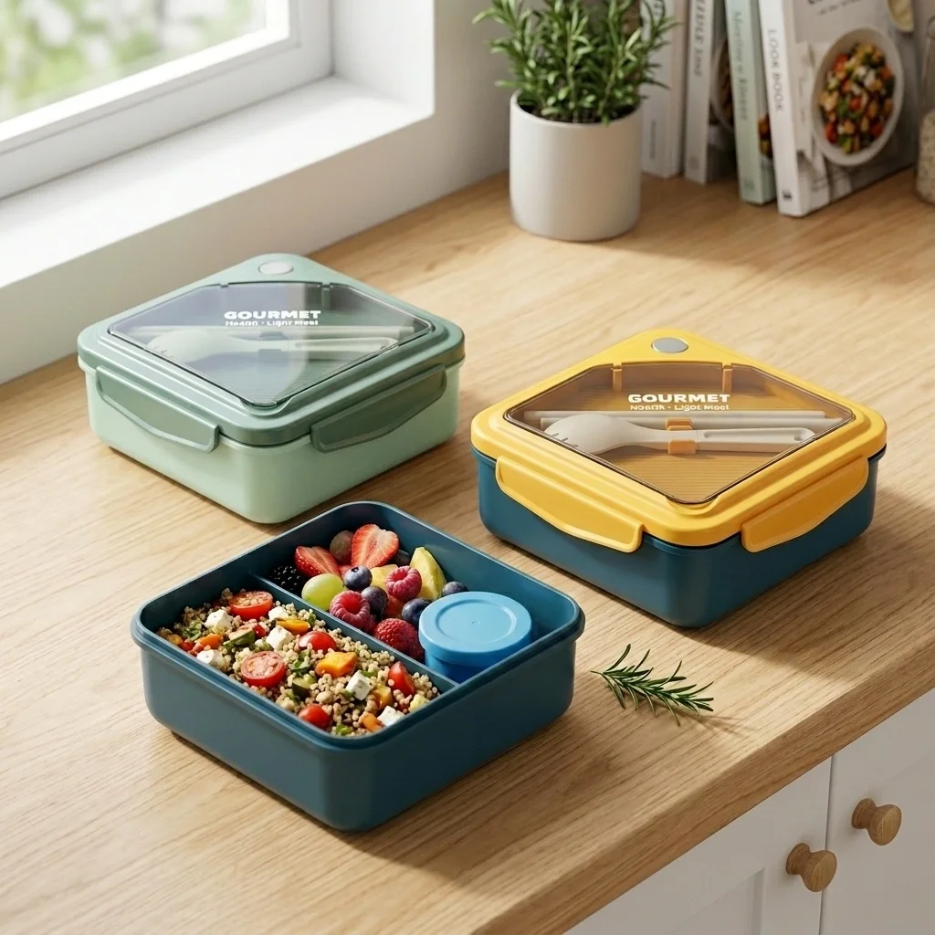 밀폐형 플라스틱 도시락통, 2칸 분리형, 전자레인지 사 - Meal Prep Or Prep Meal 리뷰 및 가격