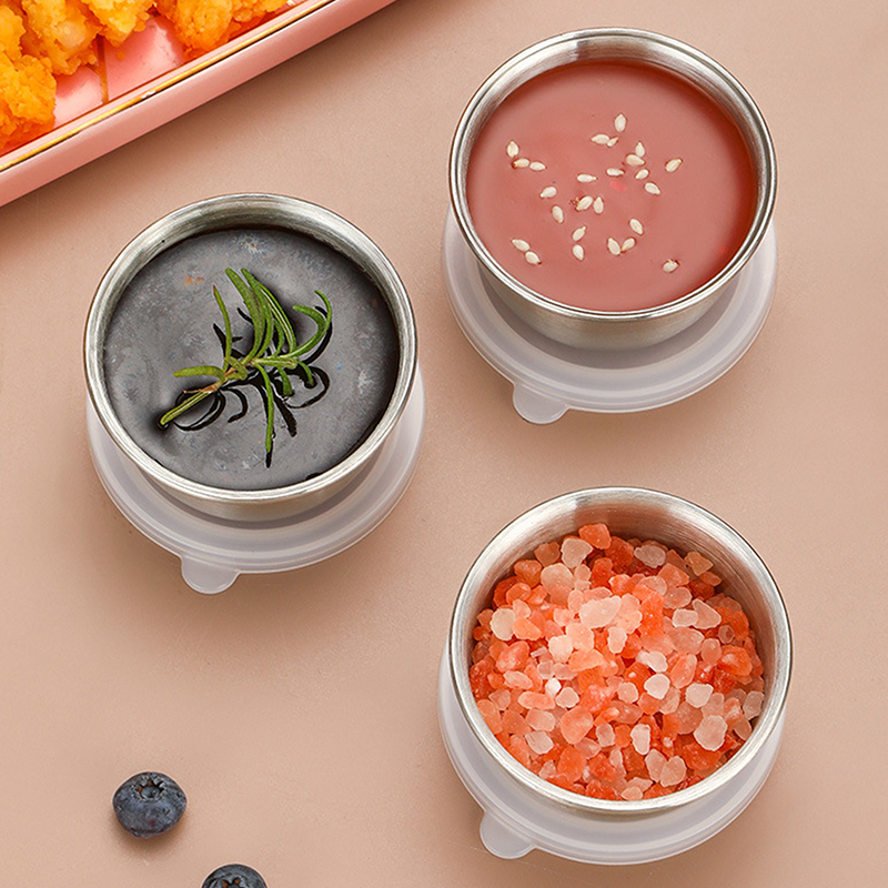 휴대용 스테인리스 스틸 샐러드 드레싱 용기, 누수 방지 - Sauce Dipping Cup 리뷰 및 가격