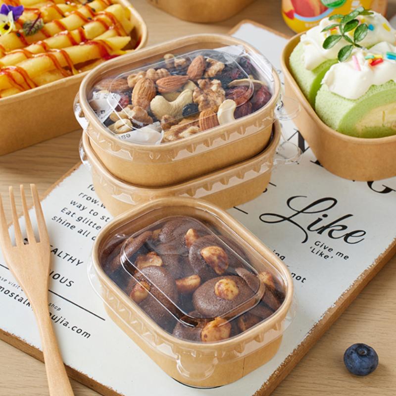 * 10개/세트 일회용 도시락 상자 크래프트 종이 사각 - Meal Prep Bowl 리뷰 및 가격
